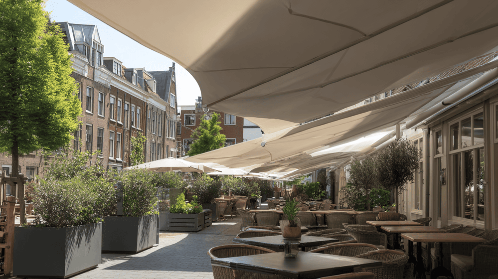 zonneschermen die onmisbaar zijn voor het terras